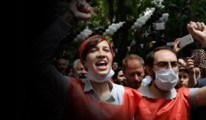 Açlık grevlerinin 100. gününde Nuriye ve Semih'in sesi  BM'de