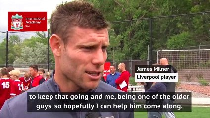 James Milner insists he can help new Liverpool signing Dominic Solanke develop