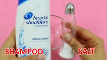 REAL !! Shampoo and Salt Slime, How to Make Slime with Only Shampoo and Salt , N