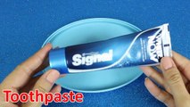 How to Make Toothpaste Slime with Salt, Toothpaste and Salt Slime Without Glue!, 2 ingredients Slime - YouT