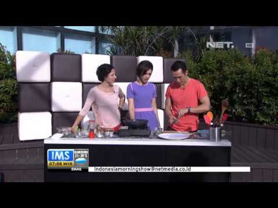 IMS - Lets cook beef asparagus rolls dan ikan kakap sambal matah