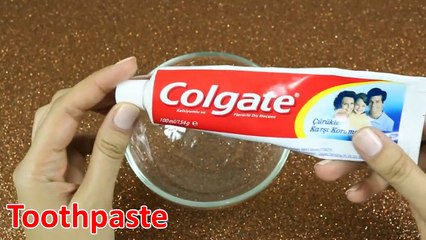 Colgate Toothpaste Slime with Salt !!! , NO GLUE, NO BORAX, 2 Ingredients Toothpaste s