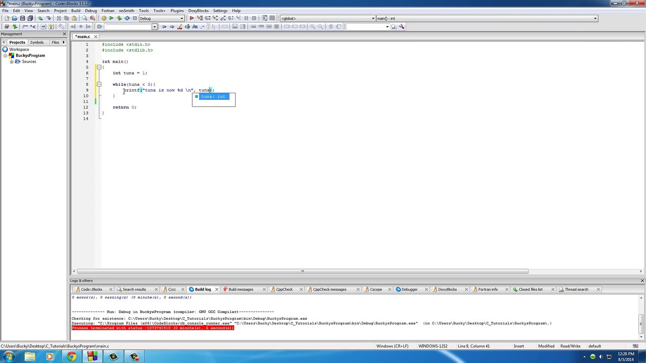 C Programming Tutorial - 25 - while Loops