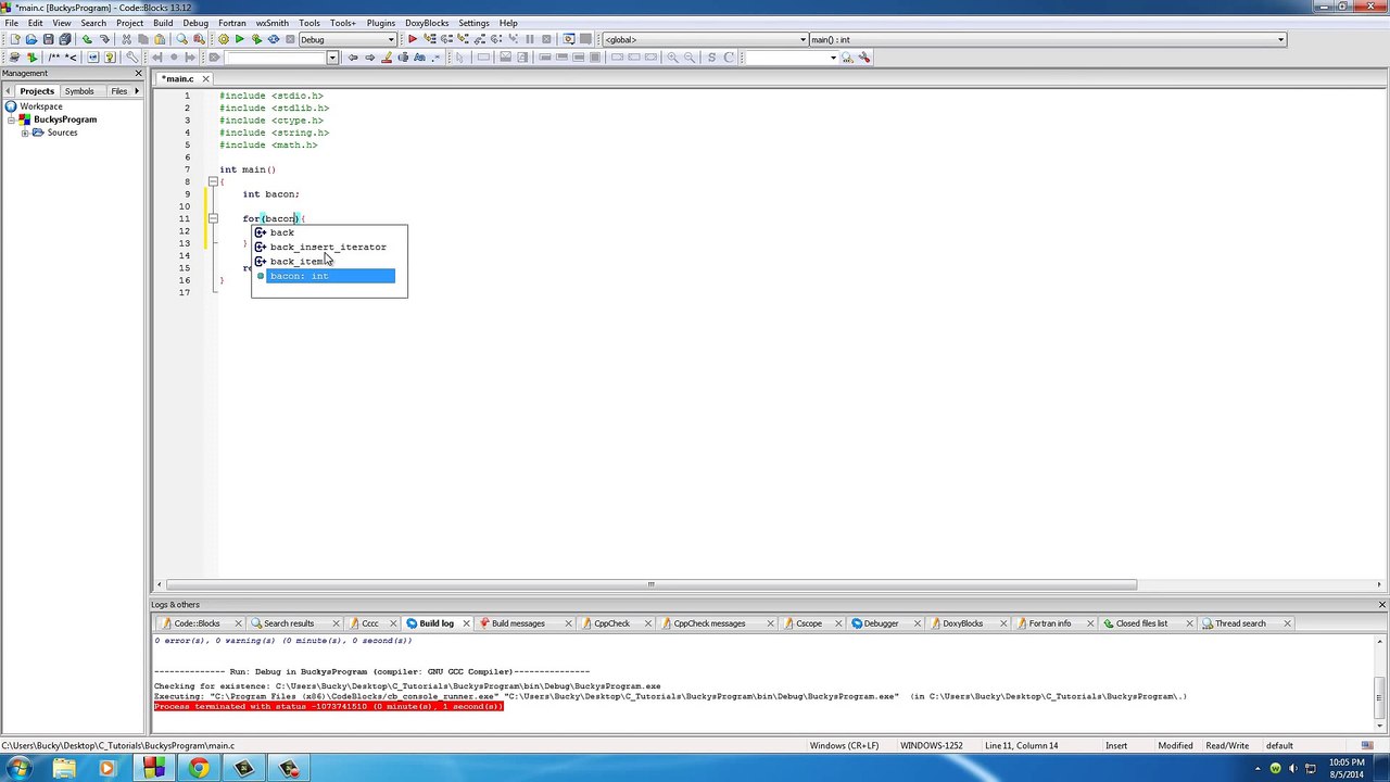 C Programming Tutorial - 27 - for Loop