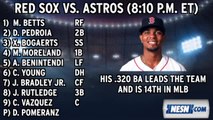 Red Sox Lineup: Astros Best Record In MLB Is A Tough Test For Sox