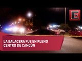 Un muerto y dos heridos deja balacera en Cancún