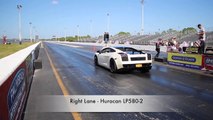 Lamborghini Huracan LP580-2 Drag Racing 1 4 Mile at Bullfest Mi