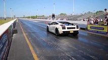 Lamborghini Huracan LP580-2 Drag Racing 1 4 Mile at Bullfest M