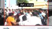 Clash between JDS and Congress workers during evacuation of market at Magadi