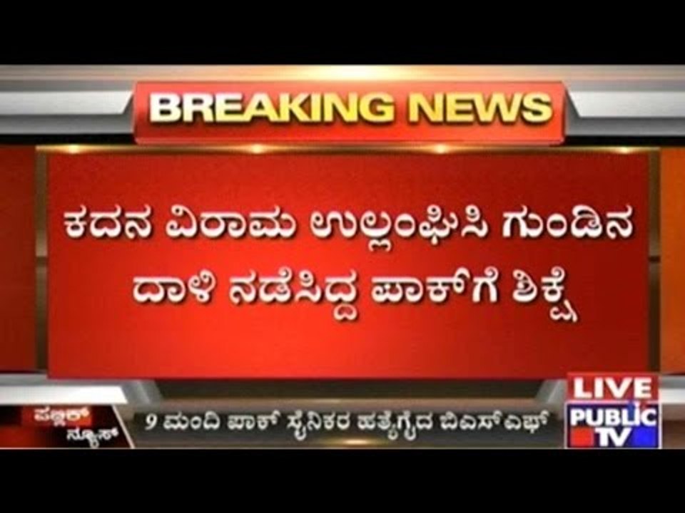Ceasefire Violation By Pak, 9 Pak Soldiers Killed On The Indo-Pak Border