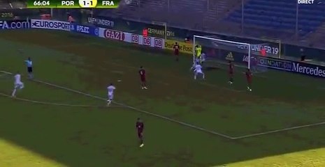 Mbappe Celebrates like Ronaldo. Goal vs Portugal EURO U19 (1)