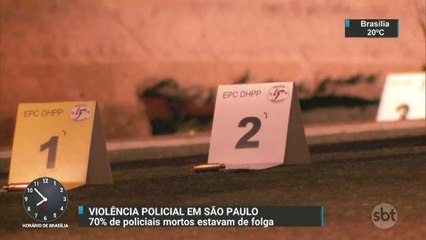 Pesquisa: 70% dos PM mortos em SP estavam de folga