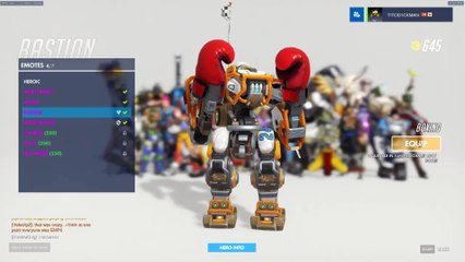 Overwatch: Bastion's gloves deny the laws of camera focus.