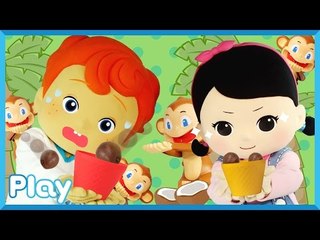 초콜릿을 지켜라! 캐빈과 캐리의 코코너츠 보드게임 대결 놀이  l 캐리 앤 플레이