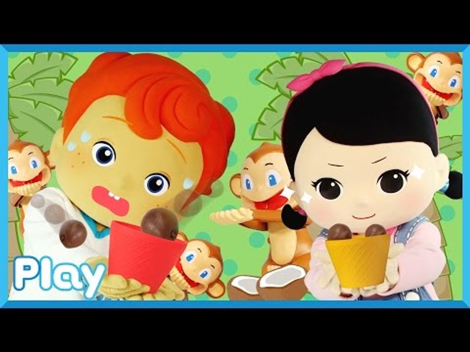 초콜릿을 지켜라! 캐빈과 캐리의 코코너츠 보드게임 대결 놀이  l 캐리 앤 플레이