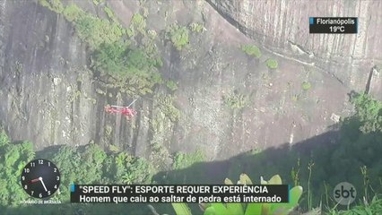 Homem que caiu ao saltar de pedra tem quadro de saúde estável