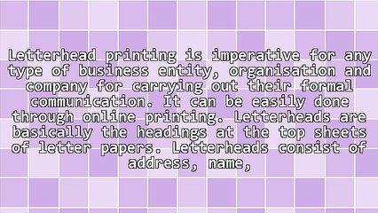 What Contributes to Effective Letterhead Printing?