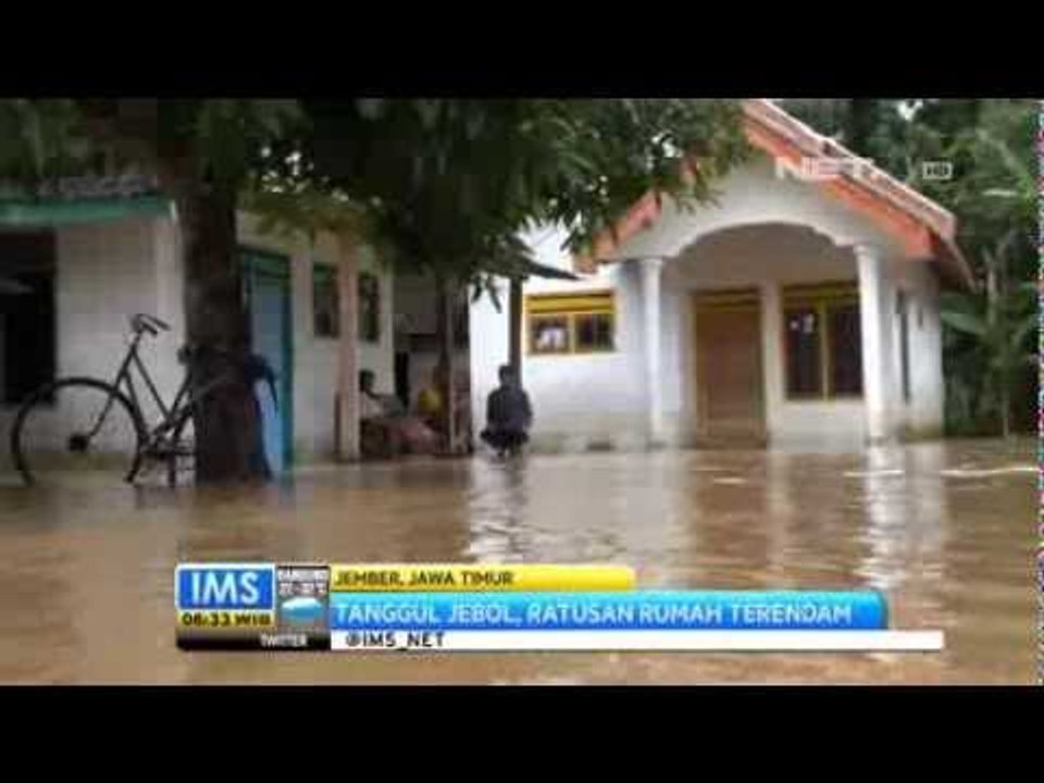 IMS - Tanggul Sungai Bondoyudo Jember Jebol