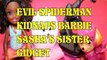 EVIL SPIDERMAN KIDNAPS BARBIE SASHA'S SISTER GIDGET + SKYE PAW PATROL MARVEL DISNEYToys Kids Video