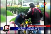 San Isidro: capturan a sujeto que intentó robar bicicleta