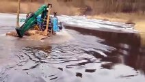 Extreme truck driving extreme river cr
