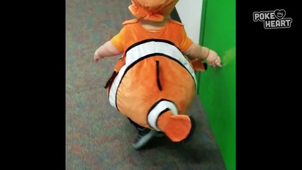 Cute Baby Dressed in a Fish Costume Video 2016 - Daily Heart Beat