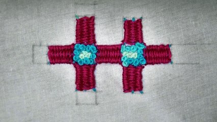 Hand Embroidery: Hand Stitch: Kadai Kamal Stitch