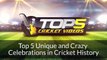 Unique and Crazy Celebrations in Cricket - Top viral Cricket Videos