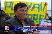 Barranco: serenos y fiscalizadores resguardan playa Los Yuyos tras paralización de obra