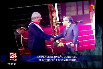 Congreso interpeló a dos ministros en menos de un año