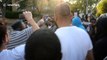 Hundreds of angry protesters gather close to Grenfell Tower