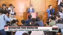 Justice minister nominee Ahn Kyong-whan resigns from nomination
