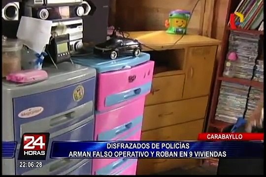 Delincuentes vestidos de policías arman falso operativo para asaltar 9 viviendas