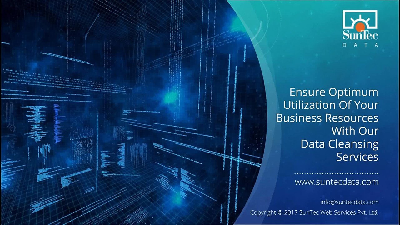 Ensure Optimum Utilization Of Your Business Resources With Our Data Cleansing Services