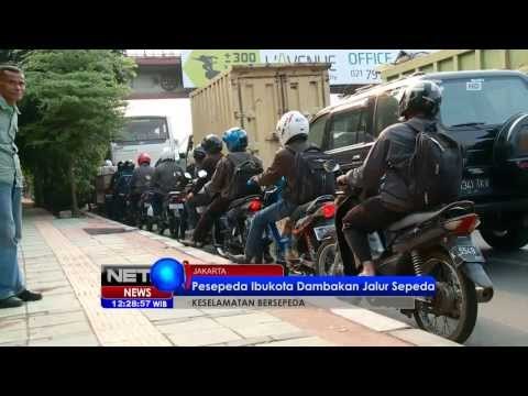 NET12 - Jalur khusus sepeda jadi dambaan para pengguna sepeda di Jakarta