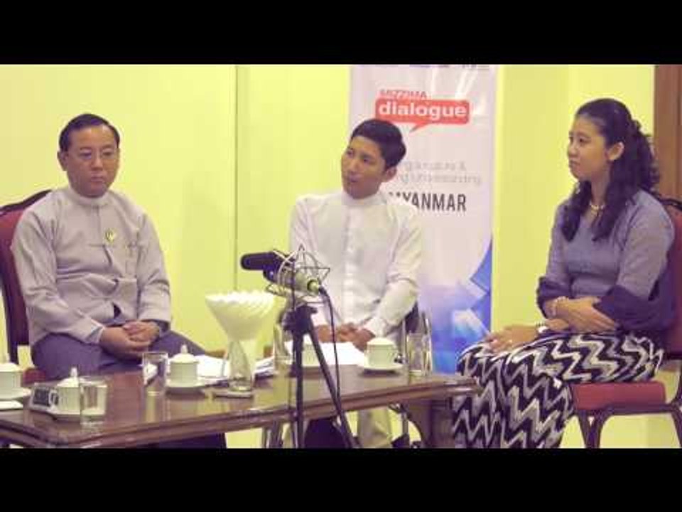Mizzima Dialogue TV Show - လူမႈဝန္ထမ္း၊ ကယ္ဆယ္ေရး ႏွင့္ ျပန္လည္ေနရာခ်ထားေရးဝန္ႀကီးဌာန- Part 3