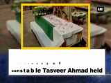 Achabal terrorist attack: Wreath laying ceremony of constable Tasveer Ahmad held