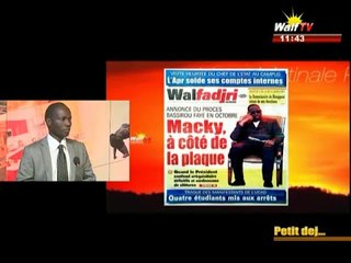 REVUE DE LA SEMAINE ABDOULAYE BOB 09 08 2015