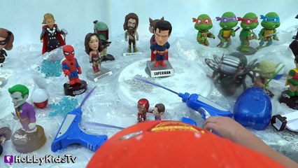 World's Biggest CARS 3 Movie Egg! ADVENTURE ICE CAVE   Scavenger Hunt Dream w_Mr Freeze HobbyKidsTV (5)