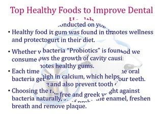 Top Healthy Foods to Improve Dental Health