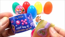 Play Doh Surprise Eggs & Learning Colors _ Colours –  Hello Kitty Li