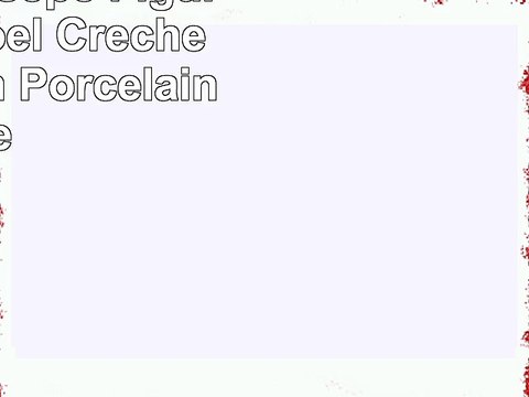 Alessi Presepe Figurines de Noël Crèche de Noël en Porcelaine