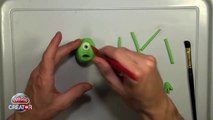 Playdoh Mike Vazovsky [Monsters Inc. Disney Pixar] - Playdough clay modeling tut