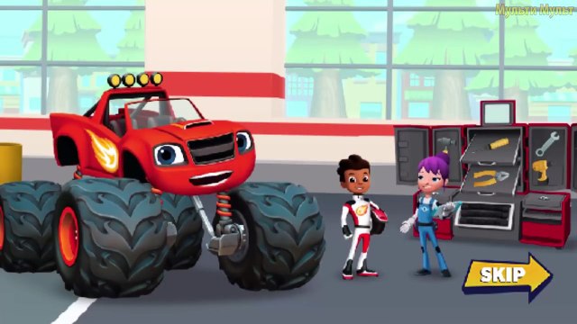 Blaze and the Monster Machines Tool Duel! Tracks Nick Jr. - Children Games Video for kids