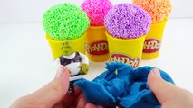 Foam Clay Surprise Eggs Play doh Learn colors Hello Kitty Spider Man Disney Cars Peppa pig