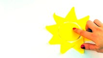 Play Doh Rainbow Sun and clouds. STOP MOTION video Play doh videos Plastilin