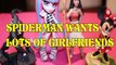 SPIDERMAN WANTS LOTS OF GIRLFRIENDS + ROCHELLE GOYLE MONSTER HIGH MOANA DISNEY MINNIE MOUSE MICKEY Toys Kids Video