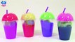 Learn Colors with Slime Surprise Cups _ Gooey Clay Slime Surprises and Play Foam Surprise Eggs