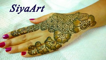 How to make Simple Henna Mehndi Designs for Hands