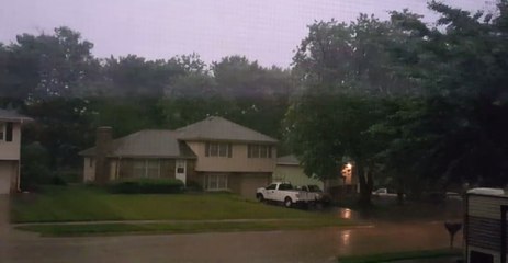 Lightning Illuminates Omaha Sky as Storms Lash Parts of Nebraska